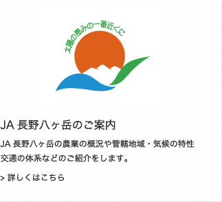 JA長野八ヶ岳のご案内