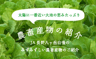 太陽に一番近い大地の恵みたっぷり【農畜産物の紹介】